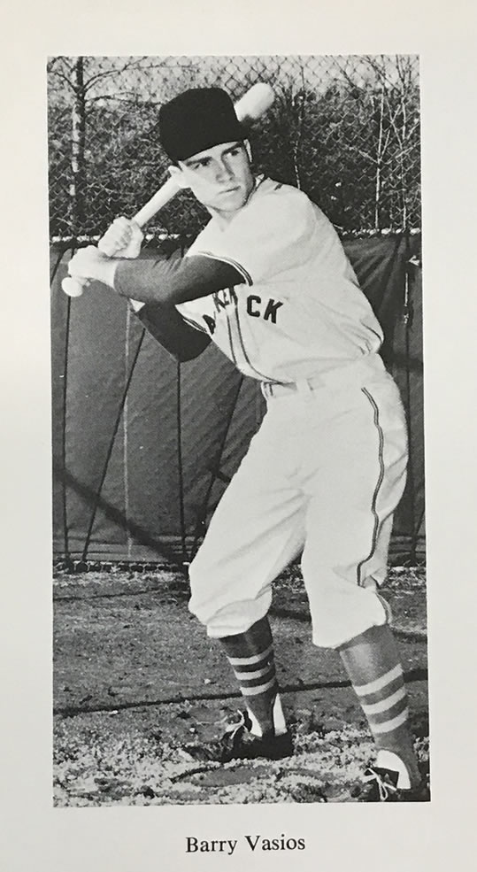 Barry Vasios Baseball Yearbook Photo